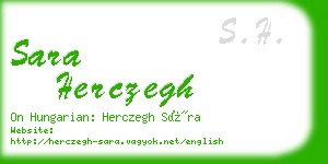 sara herczegh business card